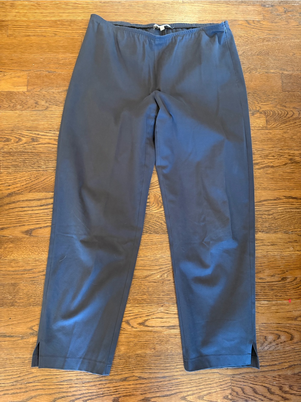 Eileen Fisher Navy Straight-Leg Grey Dress Pants